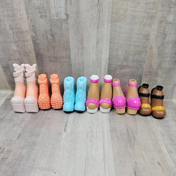 Bratz Dolls Shoes Lot Chunky Platform Boots Heels - Picture 5 of 5